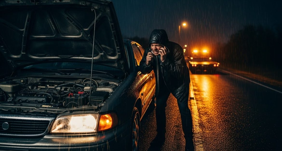 stuck car