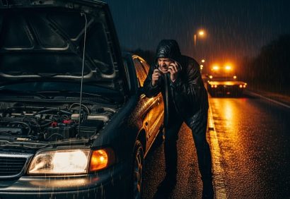 stuck car