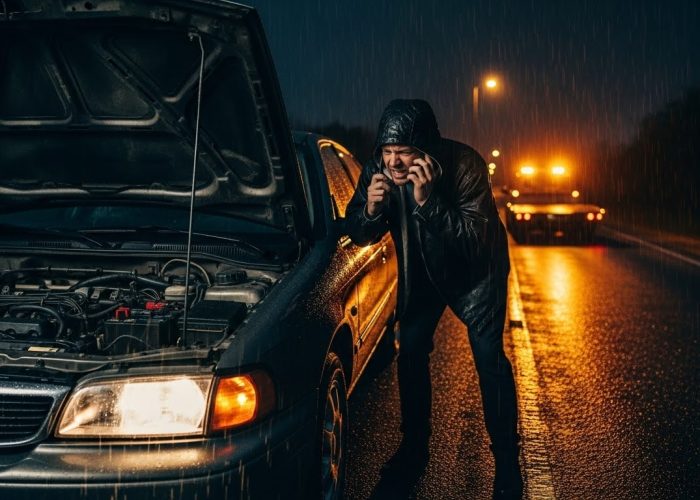 stuck car